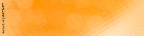 Orange panorama bokeh background for Banner, Poster, Celebrations and various design works