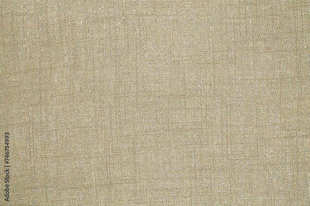 Fototapeta premium Close-up detail of fabric natural color Hemp material pattern design wallpaper. can be used as background or for graphic design. Natural linen material textile canvas Fabric texture background 