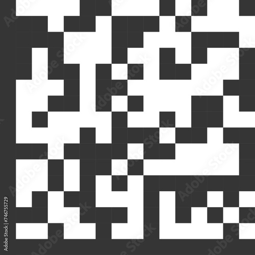 QR Code vector icon. QR code sample for smartphone scanning. Isolated vector illustration