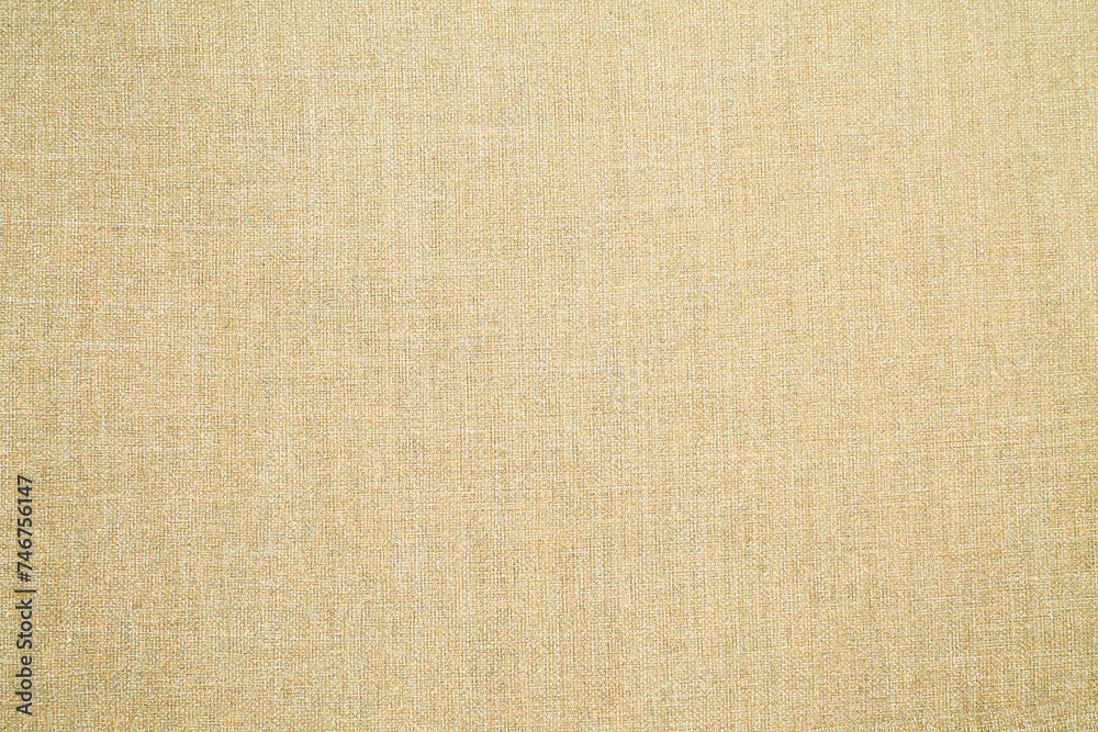 Fototapeta premium Close-up detail of fabric natural color Hemp material pattern design wallpaper. can be used as background or for graphic design. Natural linen material textile canvas Fabric texture background 