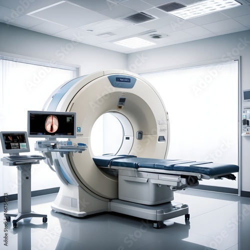 MRI and CT scan machine in hospital