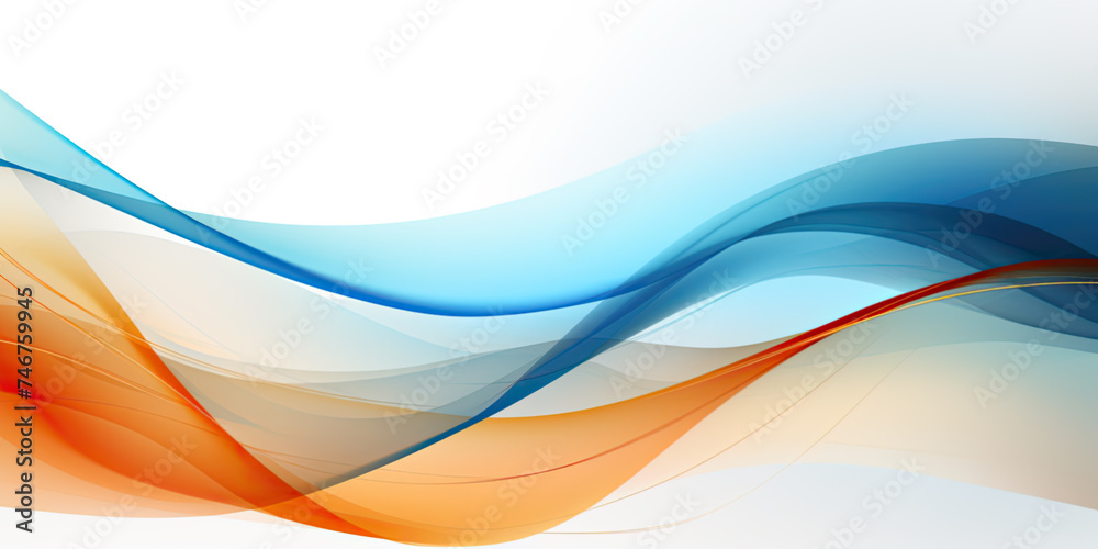 Fototapeta premium Gradient abstract made with light orange and light blue. Abstract background or wallpaper