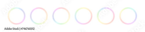 Blur Radial gradient background, swirling with rainbow color spectrum in a circle. Vibrant design colorful swirls. Flat vector illustration isolated on white background.