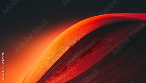 vibrant red orange color gradient on black background grainy gradient luminous color wave copy space photo