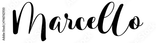  Marcello - black color - name written - ideal for websites,, presentations, greetings, banners, cards,, t-shirt, sweatshirt, prints, cricut, silhouette, sublimation		

 photo