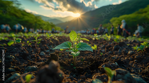 Activis planting trees photo