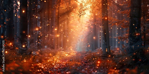 Mystical Forest Wonderland ðŸŒ²âœ¨ - Nature's Beauty in Focus - Magical Essence - Soft Illumination - Enchanting