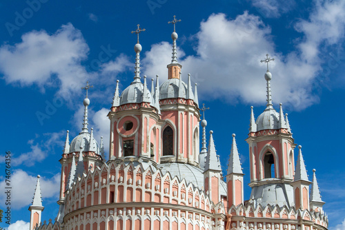 The Chesme Church in Saint-Petersburg. Church of Saint John the Baptist at Chesme Palace.