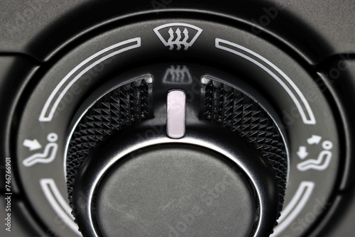 air flow direction switch inside a car