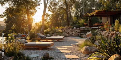 Recreational Retreats - Relaxing Outdoor Setting - Leisure Essence - Warm Sunlight - Recreational