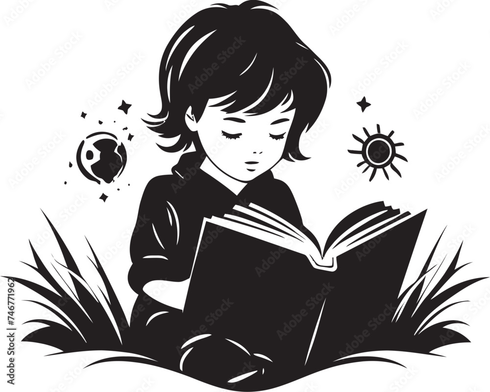 Readathon Revolution Vector Logo Design Bookworm Wonderland Black Vector Book Icon Readathon Revolution Vector Logo Design Bookworm Wonderland Black Vector Book Icon