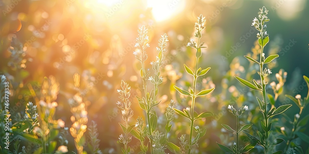 Morning Meadow Moments - Meadow Sunrise Setting - Awakening Essence - Gentle Morning Light - Meadow Awakening