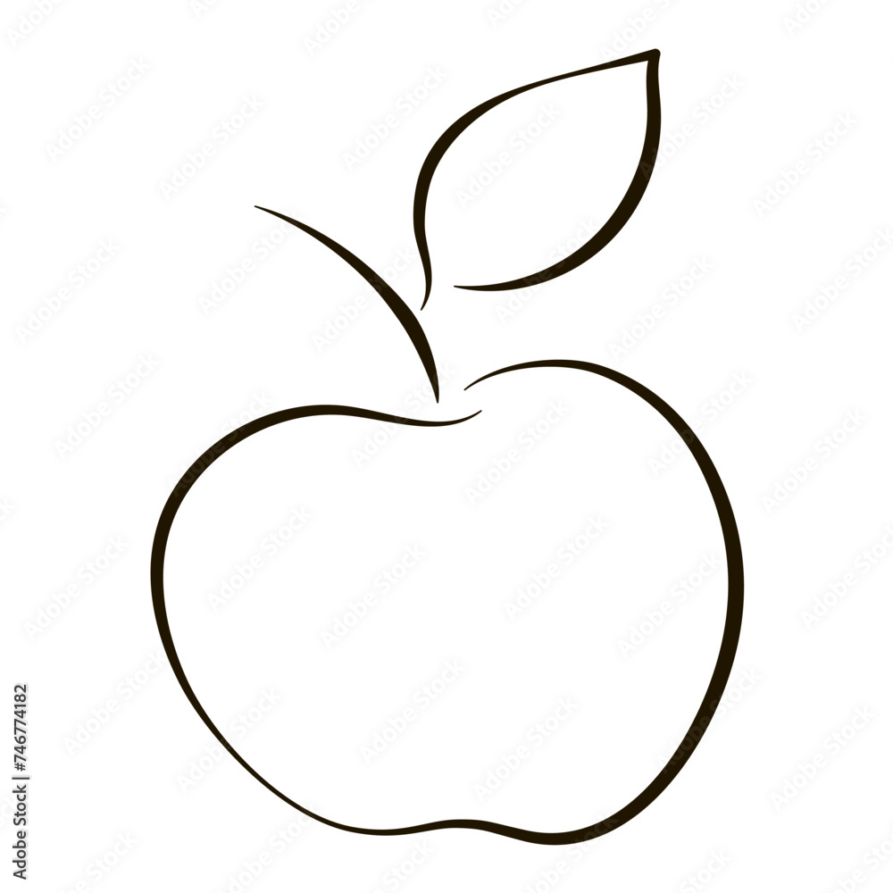 Apple line drawing. Outline logo. Concept fruit, food, gardening.
Apple minimalist icon. Fruit art. Vector illustration. Fresh, ripe, crop. Apple line drawing. Outline logo. Concept fruit, food, gardening.
Apple minimalist icon. Fruit art. Vector illustration. Fresh, ripe, crop.
