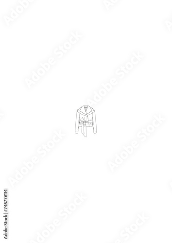 Jacket woman w/ belt