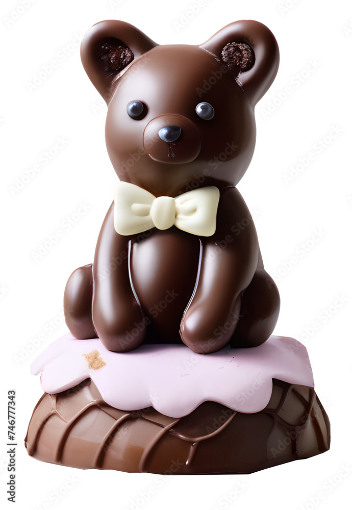 Fototapeta premium chocolate bear for easter
