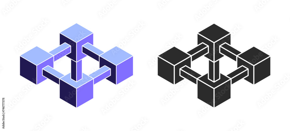 Abstract geometric shape icons isolated on white background. Design element. Vector illustration. Abstract geometric shape icons isolated on white background. Design element. Vector illustration.