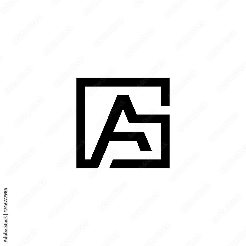 A letter vector logo abstract A letter vector logo abstract