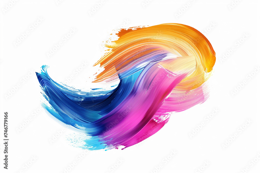 Colorful abstract brush stroke background Colorful abstract brush stroke background