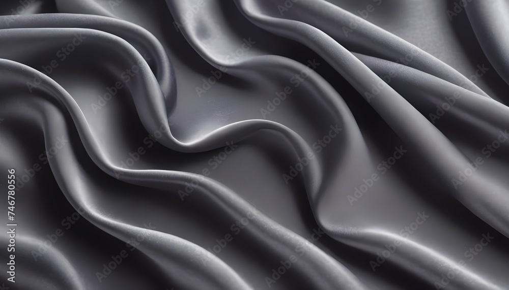 Wavy shiny gray silk drapery texture Wavy shiny gray silk drapery texture