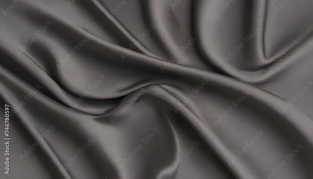 Wavy shiny gray silk drapery texture Wavy shiny gray silk drapery texture