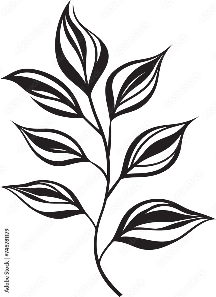 Natural Strokes Vector Leaf Badge Design Eco Sketches Black Vector Leaf Icon Design Natural Strokes Vector Leaf Badge Design Eco Sketches Black Vector Leaf Icon Design