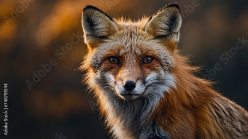 red fox portrait © Shafiq