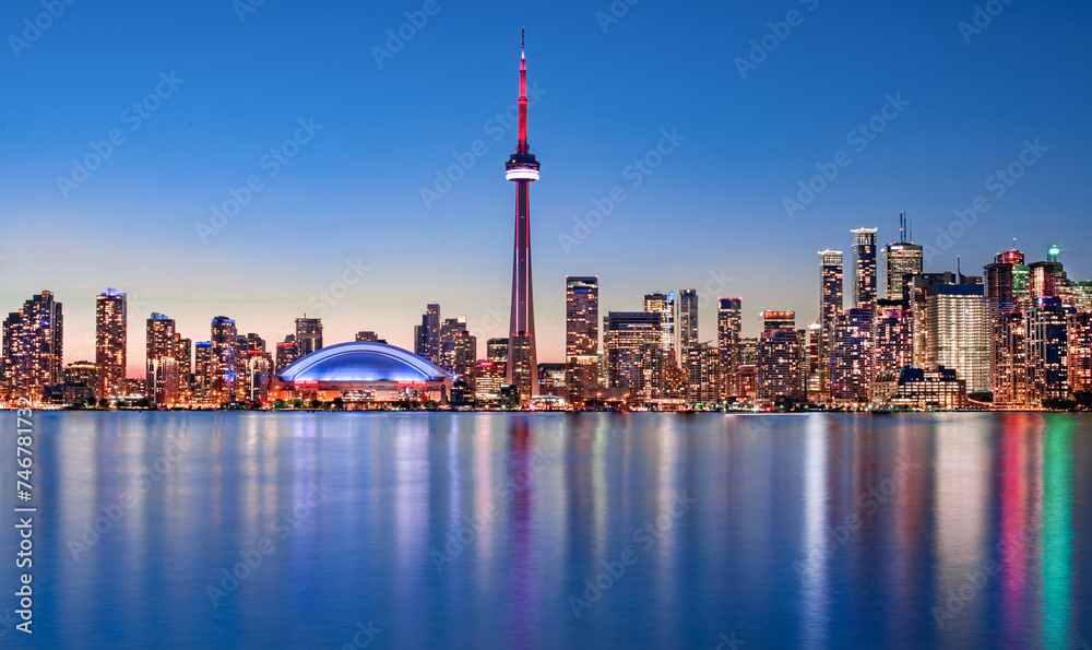Obraz premium Toronto night skyline