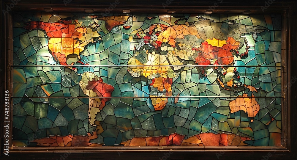 3D world map illustration
3D world map illustration
