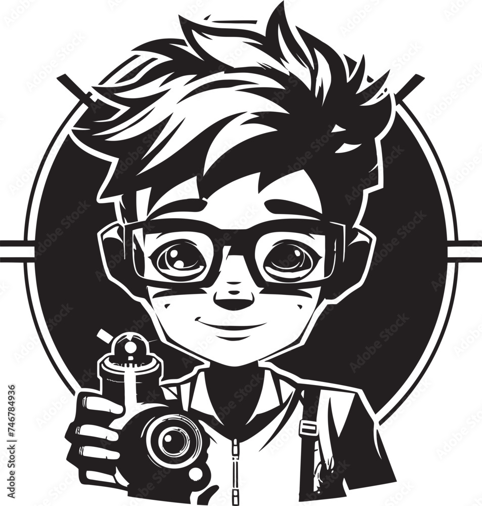 Tech Luminary Black Logo Featuring Engineering Cyber Tech Kid in Vector Code Mastermind Vector Graphic of Cyber Tech Kid for Black Logo Design Tech Luminary Black Logo Featuring Engineering Cyber Tech Kid in Vector Code Mastermind Vector Graphic of Cyber Tech Kid for Black Logo Design