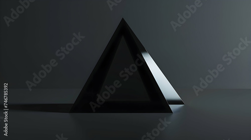 A sleek upside down triangle  presented in a flat vector format  its design minimalistic yet impactful  captured in exquisite detail by an HD camera