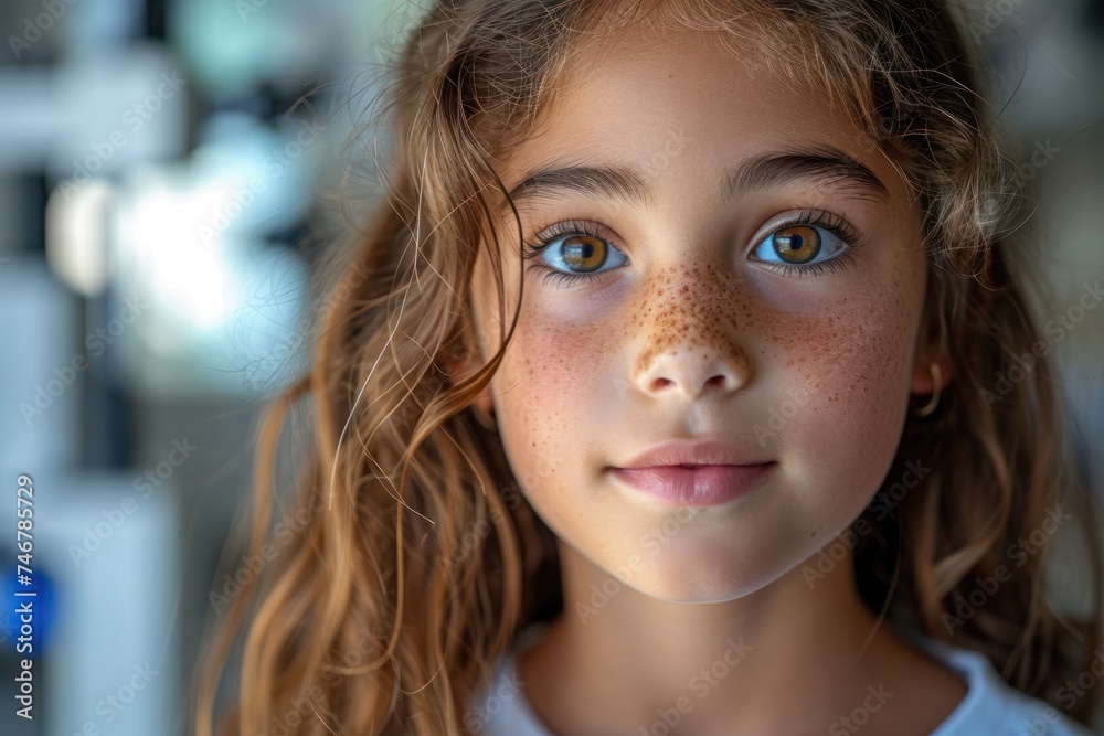 Child ophthalmology concept