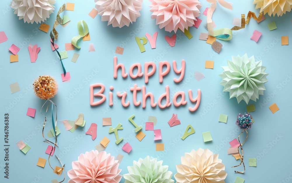 Flat lay composition with decoration on light blue background. Flat lay composition with decoration on light blue background.