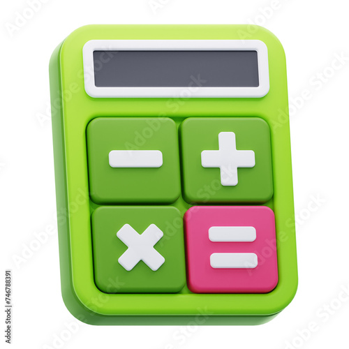 calculator 3d icon ilustration © Nur
