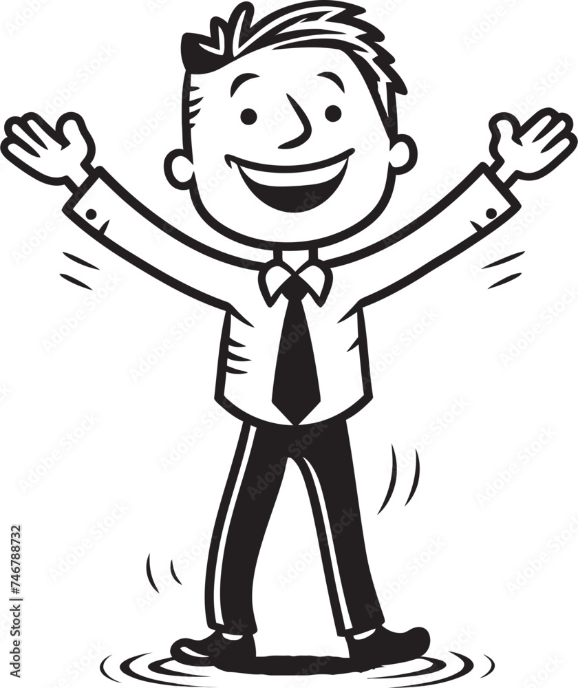 Ecstatic Business Leader Seal Happy Businessman Icon in Black Logo Joyful CEO Vector Black Logo of Happy Businessman Stick Figure Ecstatic Business Leader Seal Happy Businessman Icon in Black Logo Joyful CEO Vector Black Logo of Happy Businessman Stick Figure