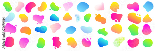 Irregular color blobs, orga...