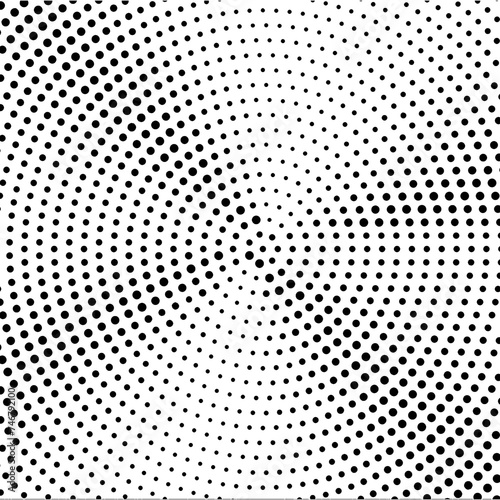 Halftone pattern gradient with dots