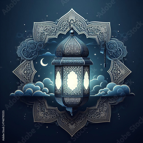 Ramadan kareem concept design, happy ramadan holiday, crescent and candle design, greetings islamic world, celebrating ramadan.