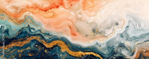 Create unique artwork by blending watercolor abstract with marble effect, fluid art, and pastel gradients.