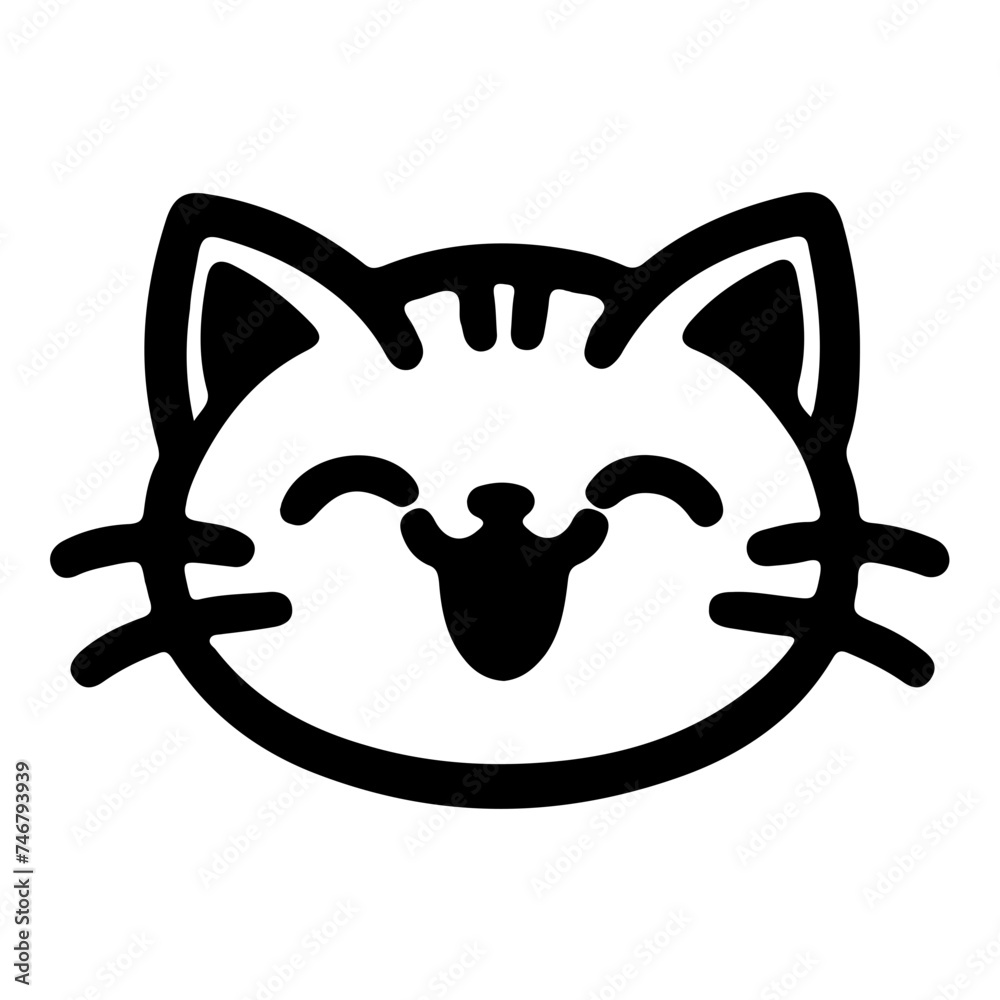 Playful Hand Drawn Cat Emoji Vector Icons for Fun Craft Projects Playful Hand Drawn Cat Emoji Vector Icons for Fun Craft Projects