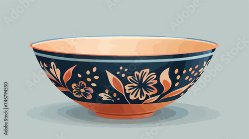 bowl decor isolated background illustration vector