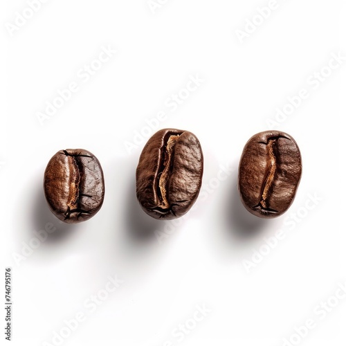 Hyper-Realistic Roasted Coffee Beans Close-Up Generative AI