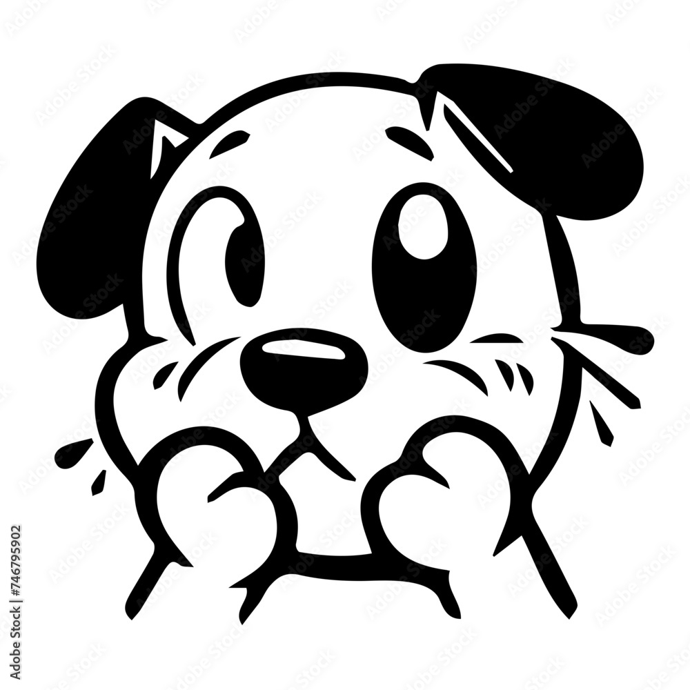 Charming Hand Drawn Dog Emoji Vector Icons for Creative Craft Projects Charming Hand Drawn Dog Emoji Vector Icons for Creative Craft Projects