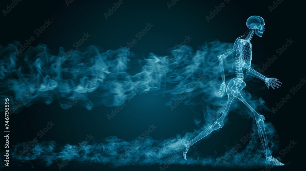 Ethereal smoke swirling to create human body shape on dark background, mysterious and captivating. Ethereal smoke swirling to create human body shape on dark background, mysterious and captivating.
