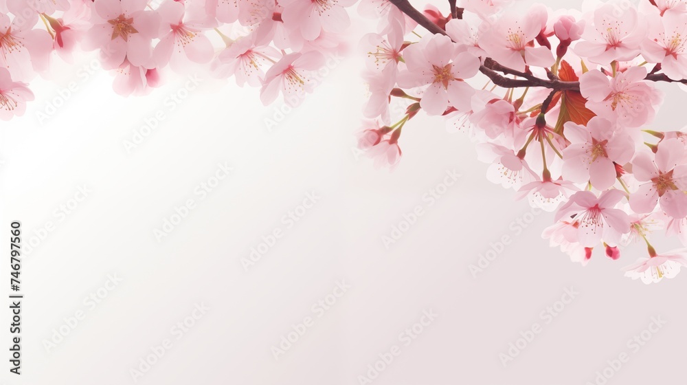 Cherry blossom flower blooming. Sakura flower background. 