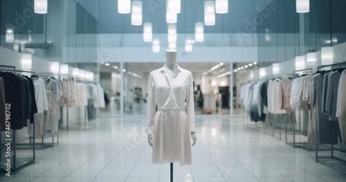 an empty shopping center without mannequins