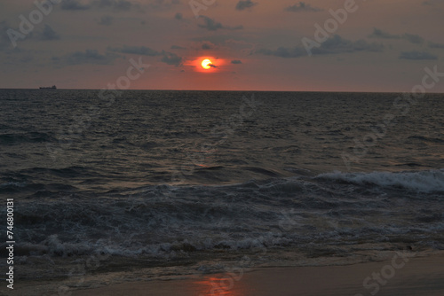sunset at the beach