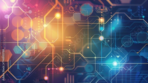 abstract technology communication concept