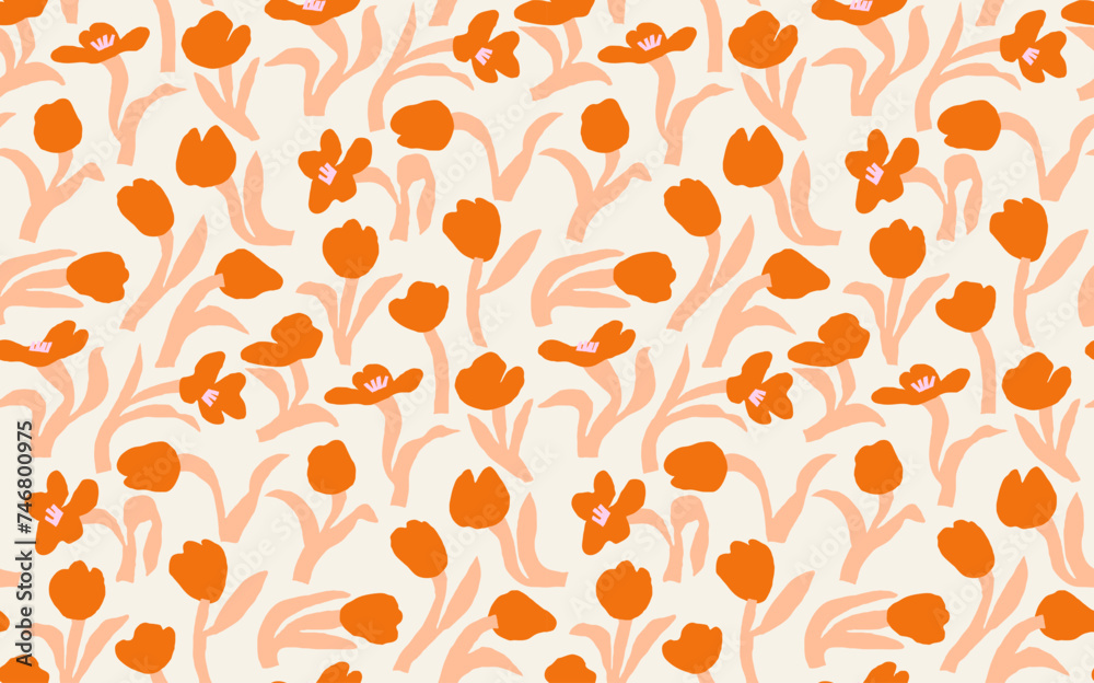 Red and Pink Flowers Seamless hippie pattern
Red and Pink Flowers Seamless hippie pattern