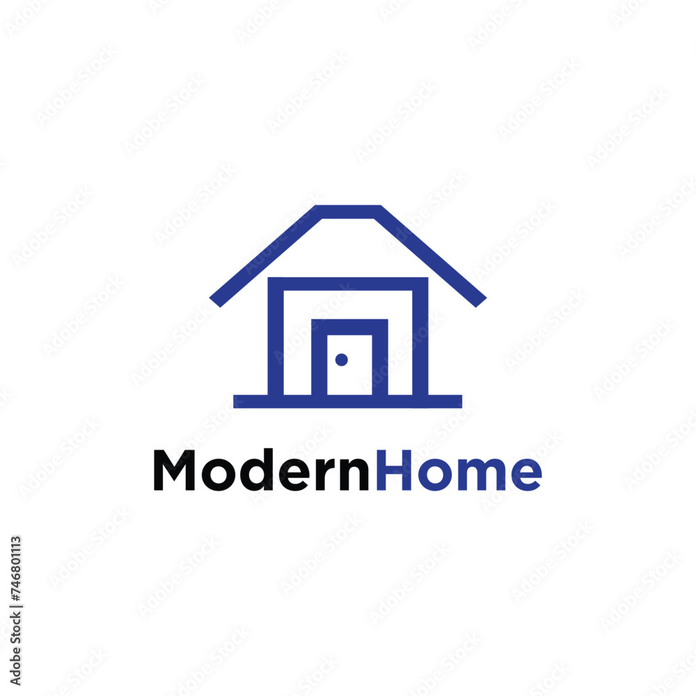 Modern Home Logo Design Simple