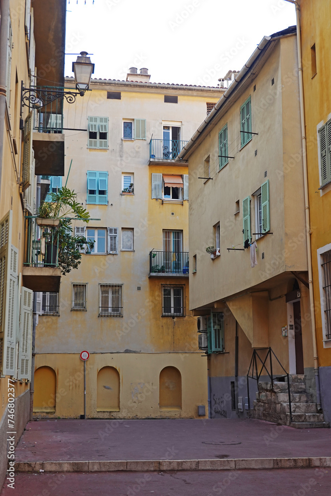A typical living building in Nice, France